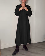 Gerda - Long Dress with Deep V-neckline