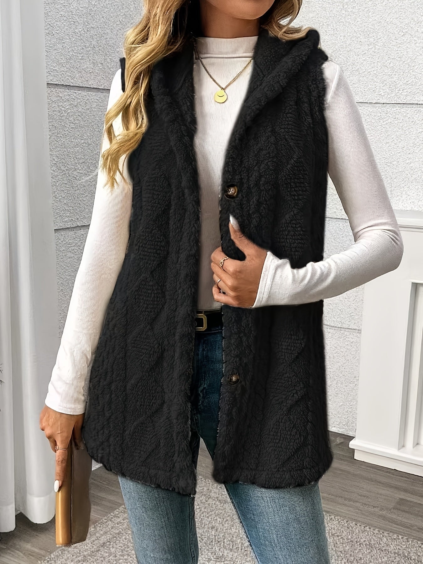 Lily - Hooded Teddy Vest