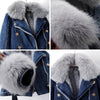 Margaux - Luxe Lined Fox Fur Denim Coat