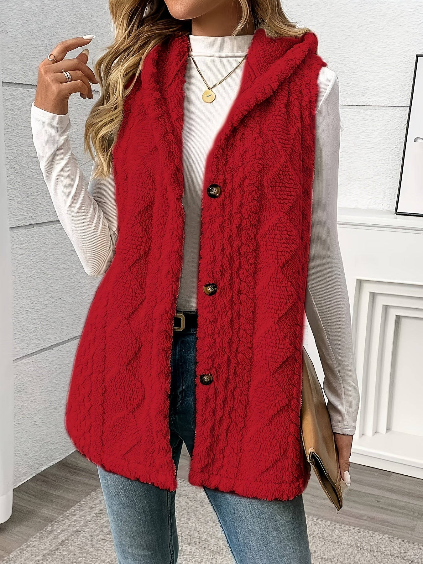 Lily - Hooded Teddy Vest