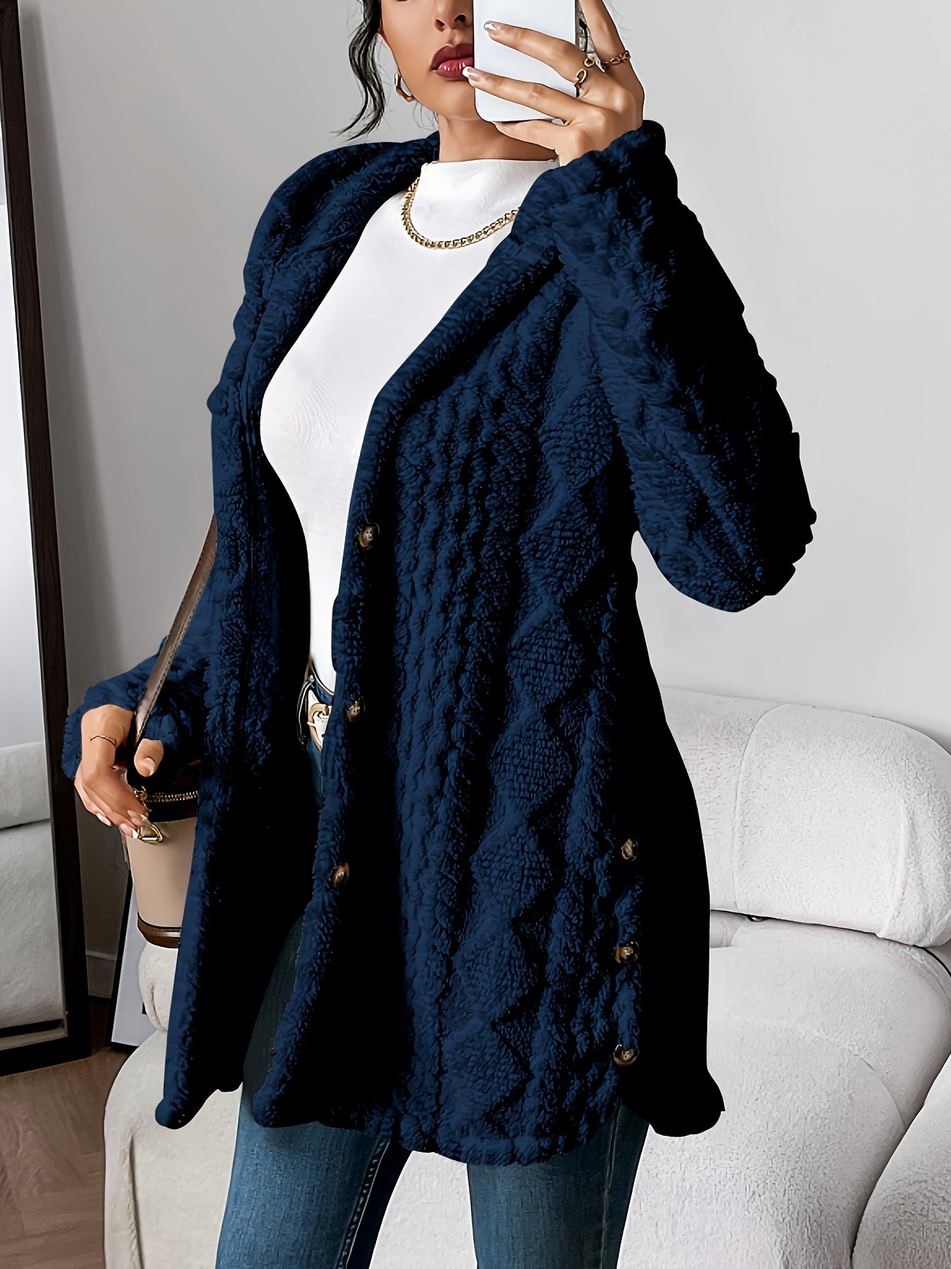 Olivia - Elegant Hooded Cardigan