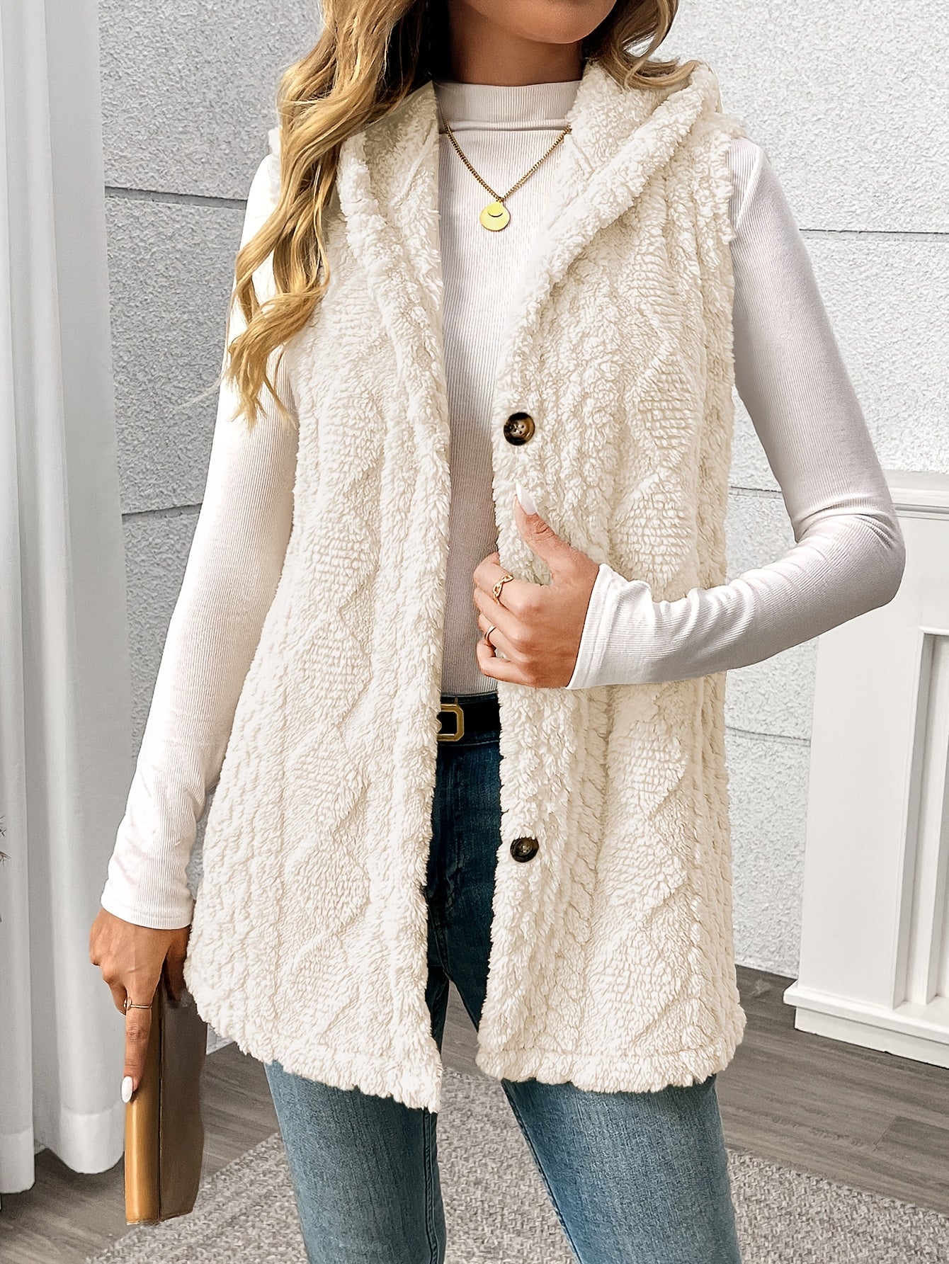 Lily - Hooded Teddy Vest