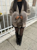 Sophia - Wool Coat with Faux Fur