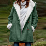 Athena - Premium Buttoned Hooded Coat