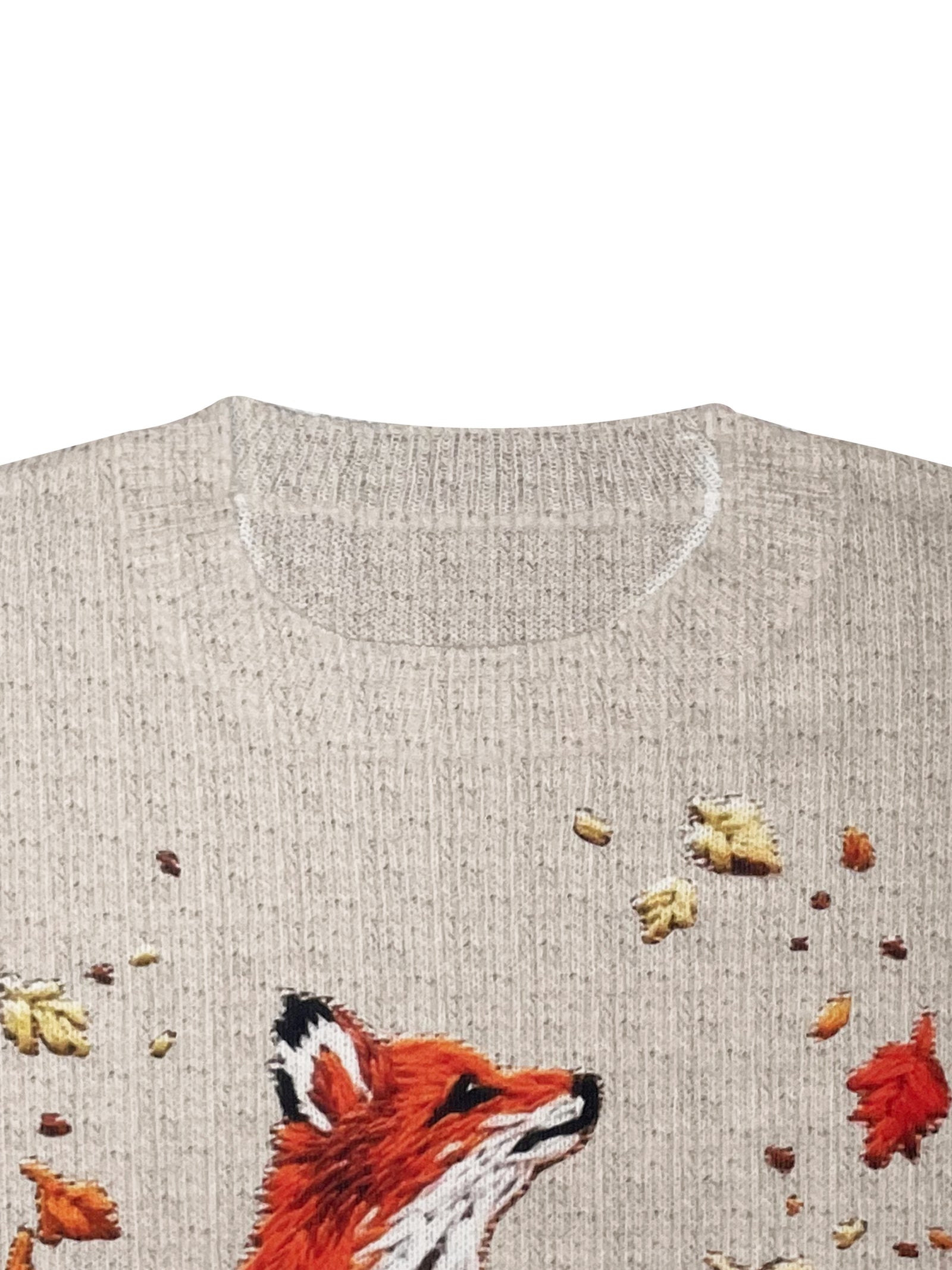 Chloe - 3D Fox Print Sweater